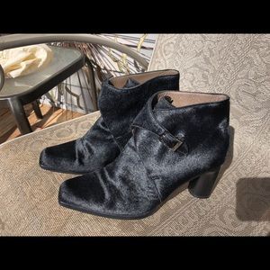 BALLY calf hair booties